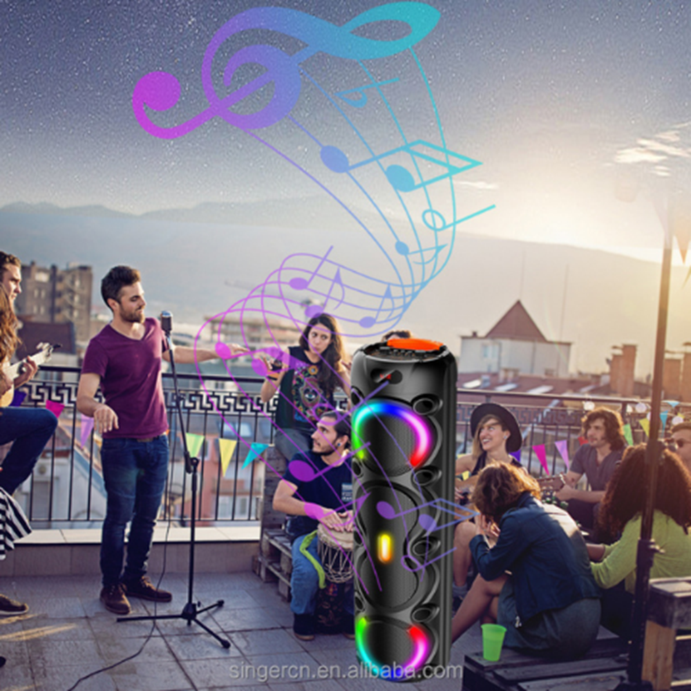 PG-8858 KABLOSUZ ÇİFT MİKROFONLU BLUETOOTH SPEAKER