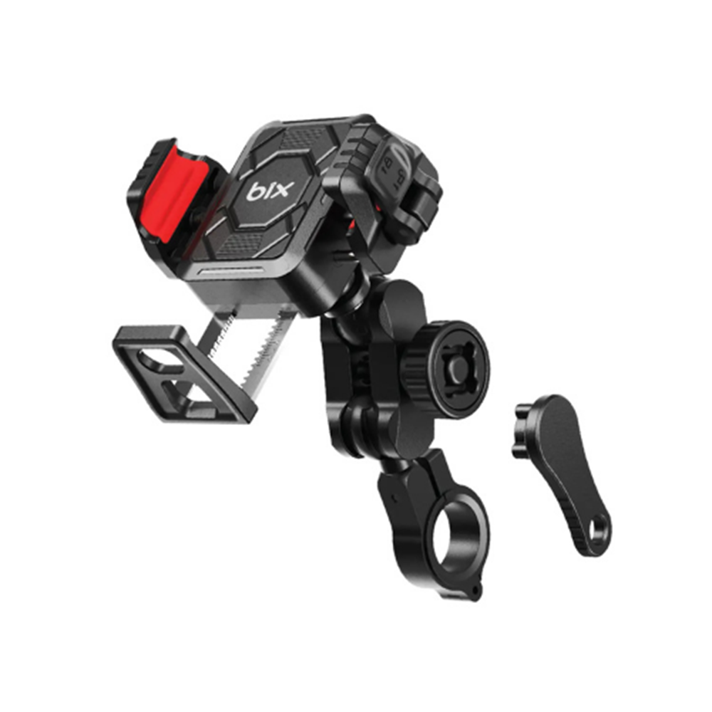 Bix BPH04 Gidon Bağlantılı 360° Derece Ayarlanabilir 4¨-7” Telefonlar ile Uyumlu Handlebar Motosiklet Bisiklet Telefon Tutucu